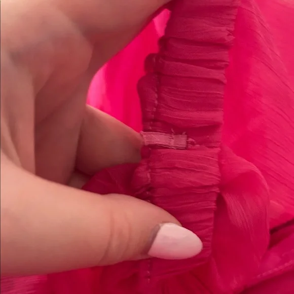 Tiered Ruffle Pink Mini Dress - Picture 5 of 5